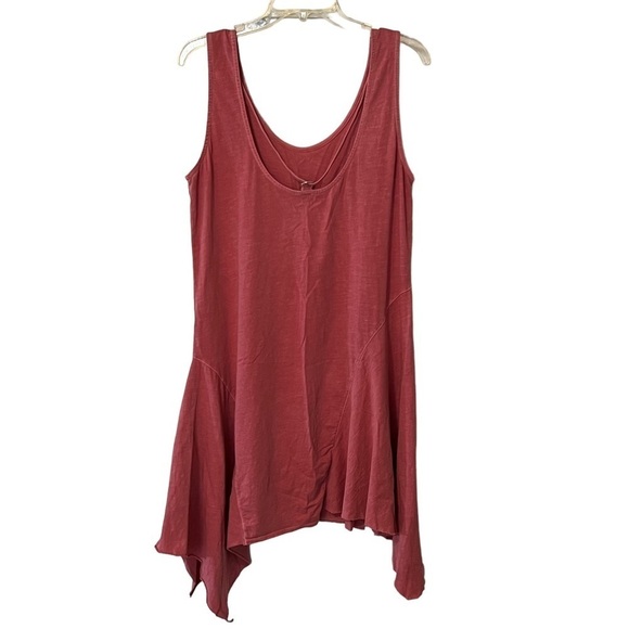 AllSaints Dewar Tank Jersey asymmetrical Strappy Mini Dress M Beachy coverup - Picture 3 of 12